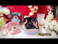 결혼식 축하 전화 손님을 위한 책 맑은 소리 빈티지 전화 음성 녹음기 버튼 디자인