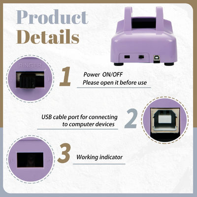 USB 호환 전화 손님 책 전화 녹화 유아 샤워용 플라스틱
